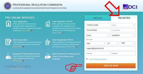 online prc gov ph log in